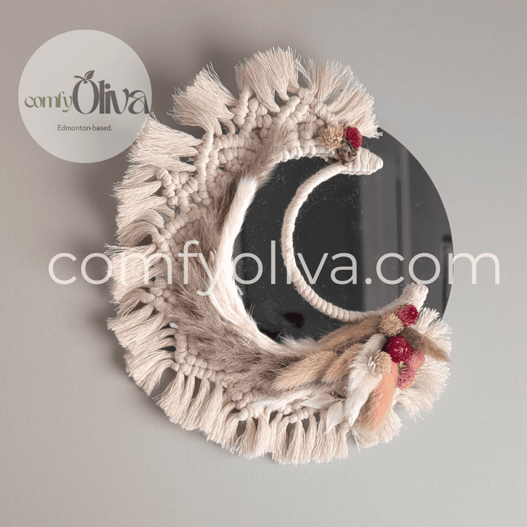 Boho Bloom Macrame Mirror -Inspired Home Décor Gift