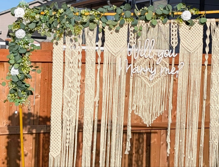Proposal: Will You Marry Me Special Proposal Backdrop