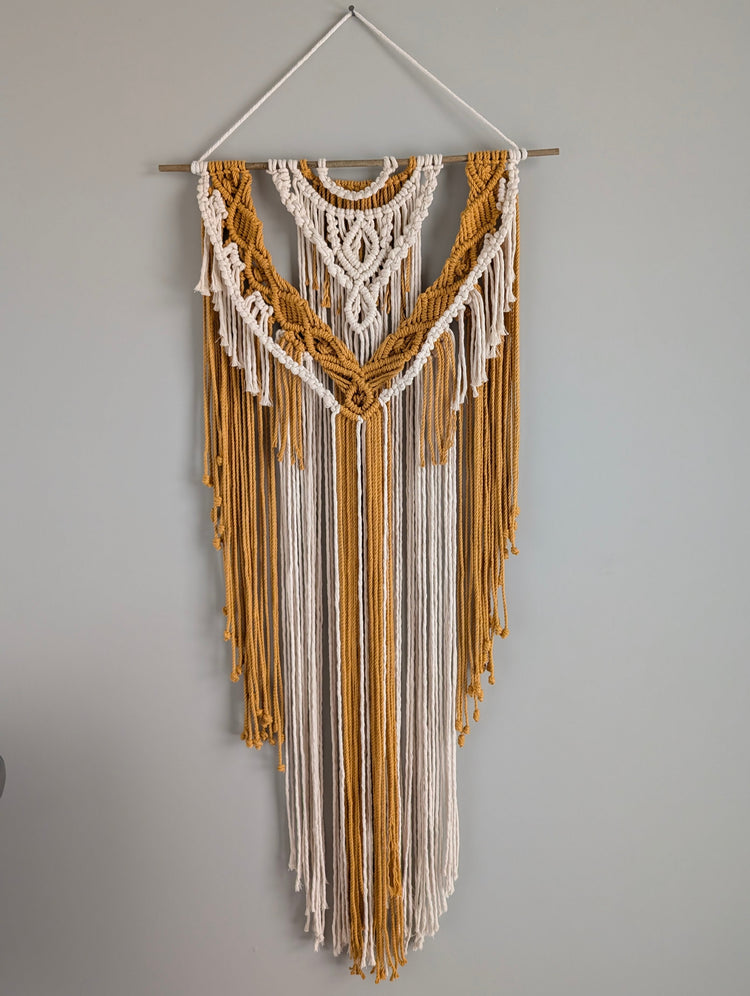 Wall Tapestry: Mustard Prairie Whisper