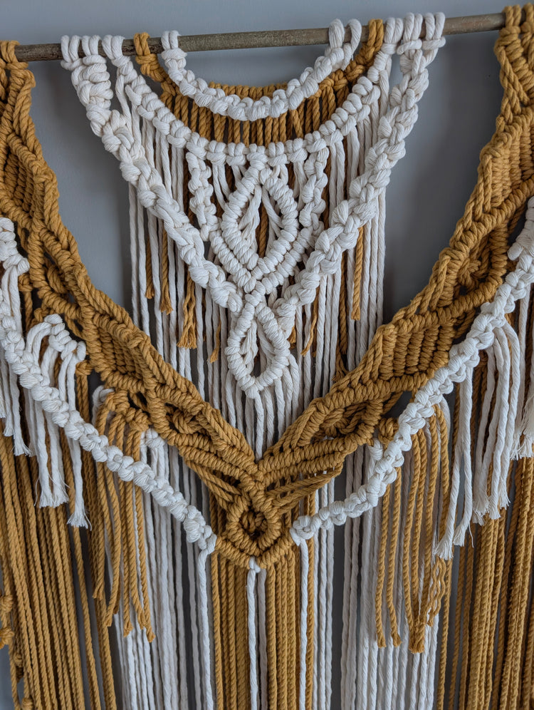 Wall Tapestry: Mustard Prairie Whisper