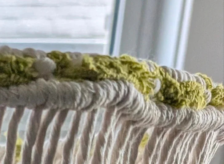 Frame details in green