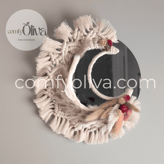 Boho Bloom Macrame Mirror -Inspired Home Décor Gift