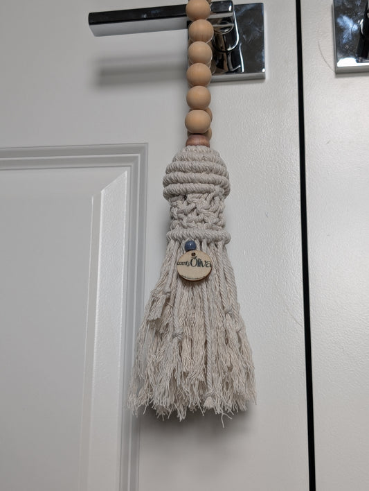 Natural Harmony Macramé Bead Tassel