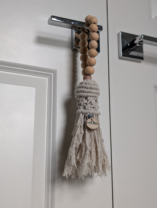 Natural Harmony Macramé Bead Tassel