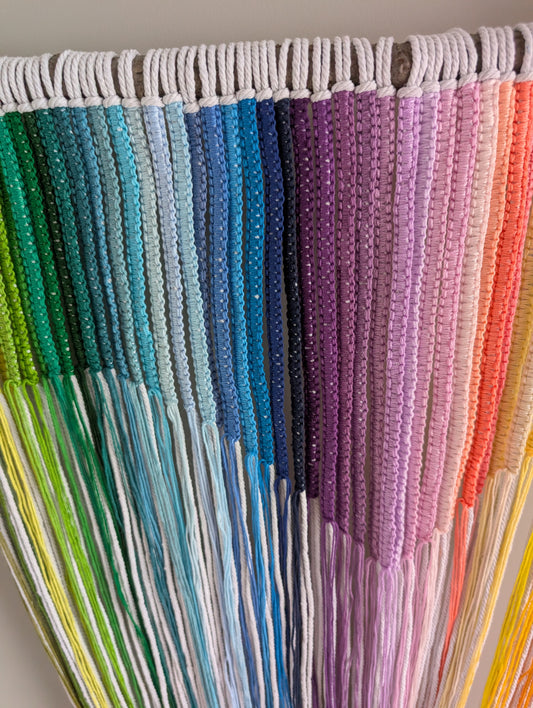 Secret Love Macrame Wall Hanging – Handcrafted Artistry for Modern Spaces