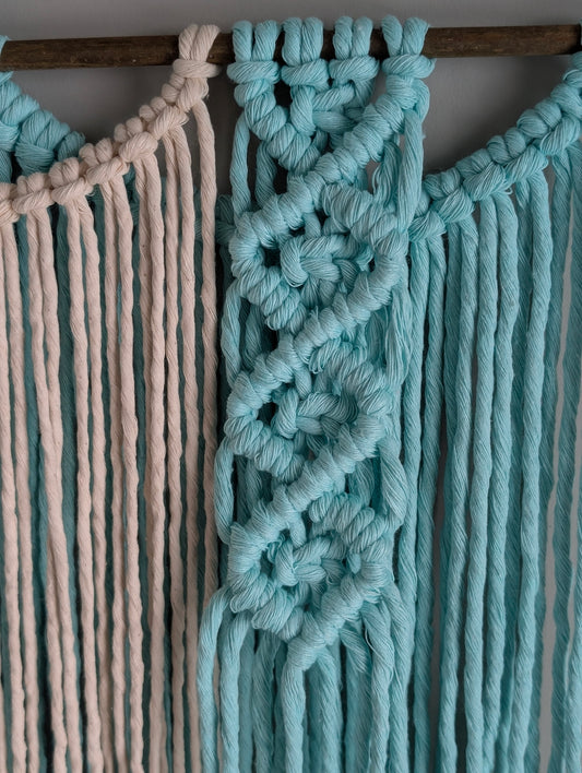 Wall Tapestry – The Tranquil Kootenay River Macrame
