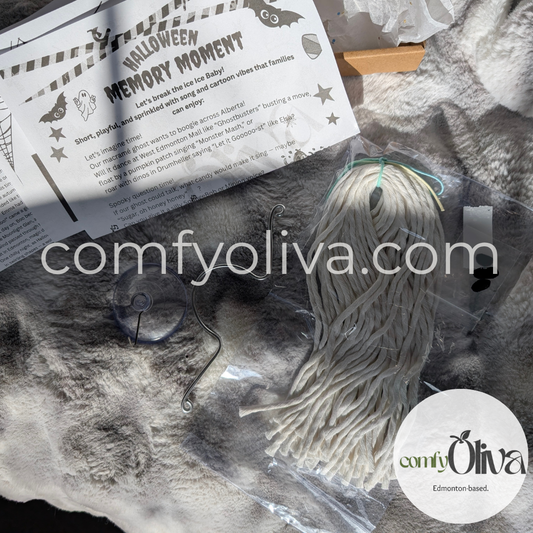 Mini DIY Kit - Macrame Ghost Boo! And a Unique Story.