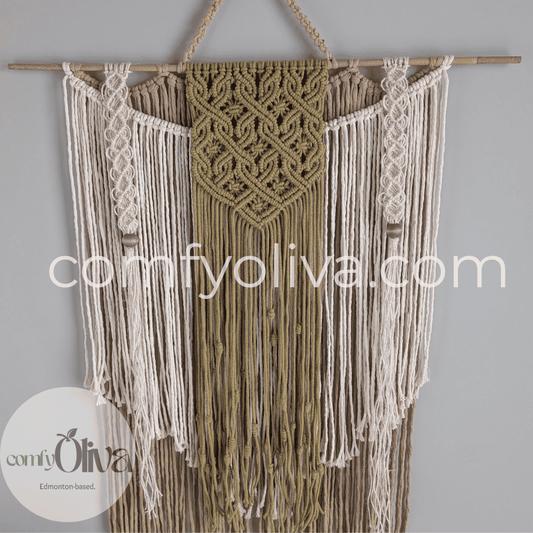 The Olive Tapestry Macrame Wall Hanging