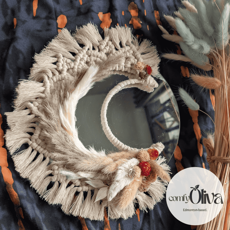 Boho Bloom Macrame Mirror -Inspired Home Décor Gift