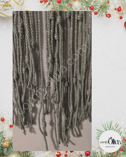 3D LEAVES CHRISTMAS TREE, GREEN WITH GOLDEN 