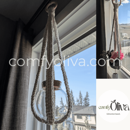 Canadian Macrame Minimalist Plant Hanger – Perfect Gift for Alberta Homes